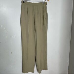 MAXMARA‎ Italian Wool Beige High Waisted Trousers Pants Size 8